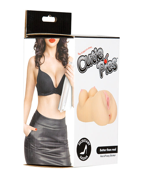 Cutie Pies Secretary Sasha Ass &amp; Pussy Stroker