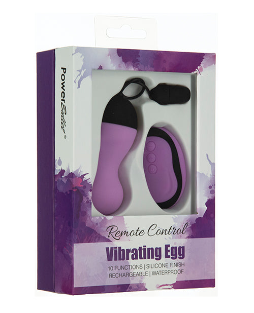 Powerbullet Remote Control Vibrating Egg - Purple