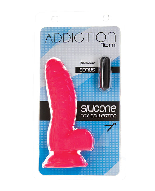 Addiction Tom 7” Dildo - Hot Pink