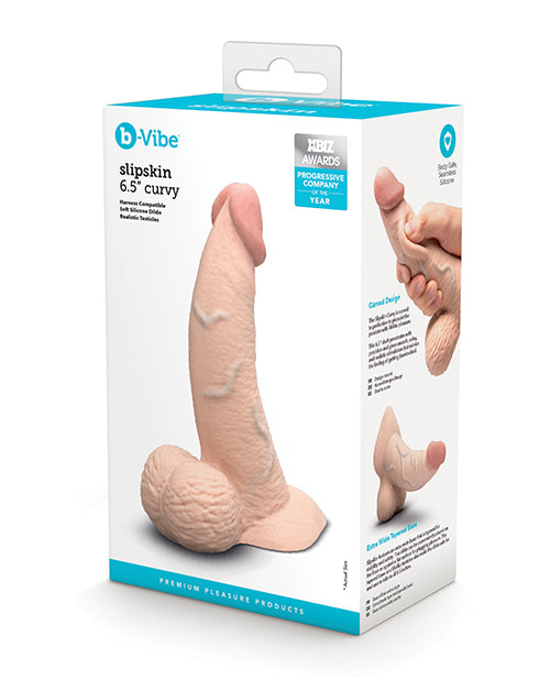 b-Vibe Slipskin 6.5” Curvy - Cream