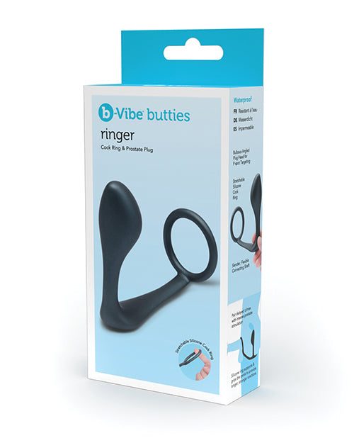 b-vibe b-Vibe Butties Ringer Cock Ring & Prostate Plug