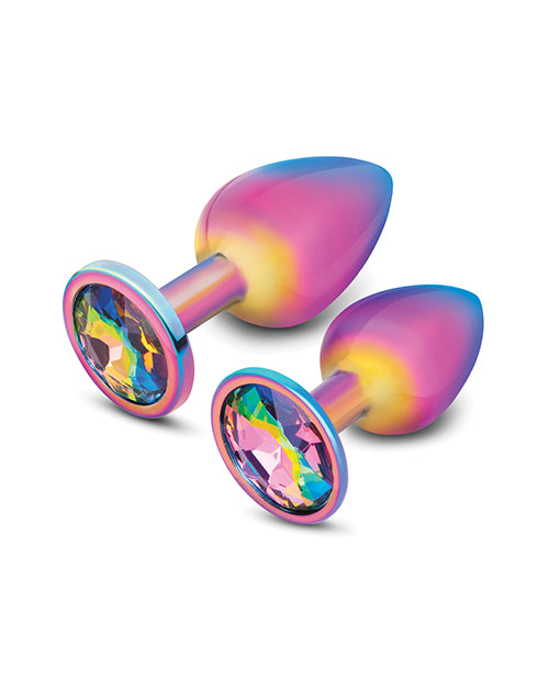 b-Vibe Rainbow Bling Anal Training Set - 2 pc Set