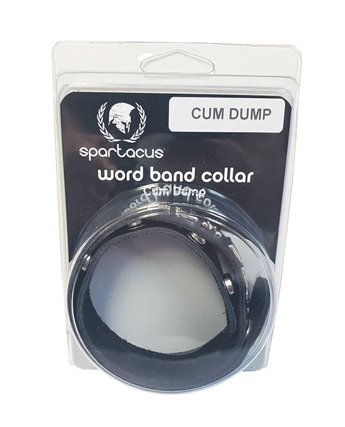 Spartacus CUM DUMP Leather Collar