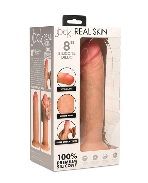 Curve Toys Jock Real Skin Silicone 8” Dildo