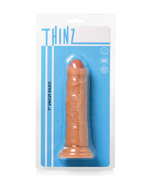 Curve Toys Thinz 7&quot; Uncut Dildo - Light