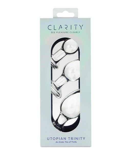 Clarity Clarity Glass Dildo 3 Piece Kit