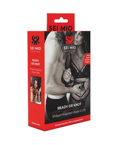 Sei Mio Knot on Call Pre-tied Rope Wrist Cuffs