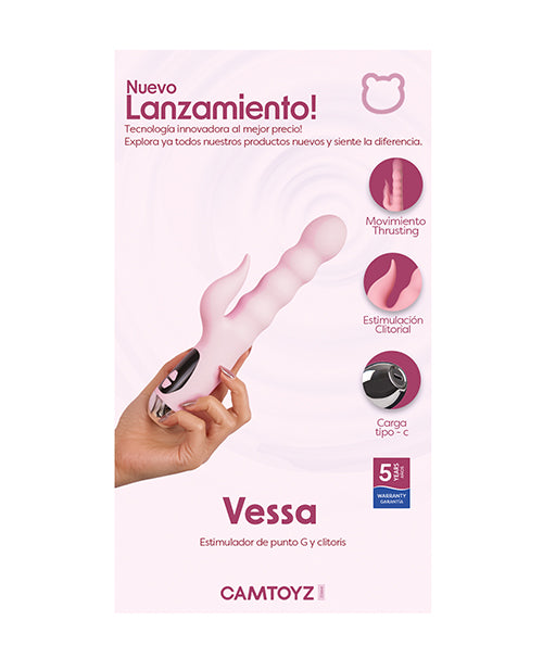 Camtoyz Vessa G-Spot & Clitoral Vibrator - Pink