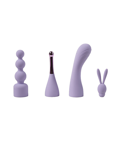 Camtoyz All-in-One Vibrating Bullet w/Attachments - Purple