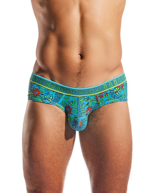 Cocksox Contour Pouch Sports Brief - Multi-Color Tiki MD
