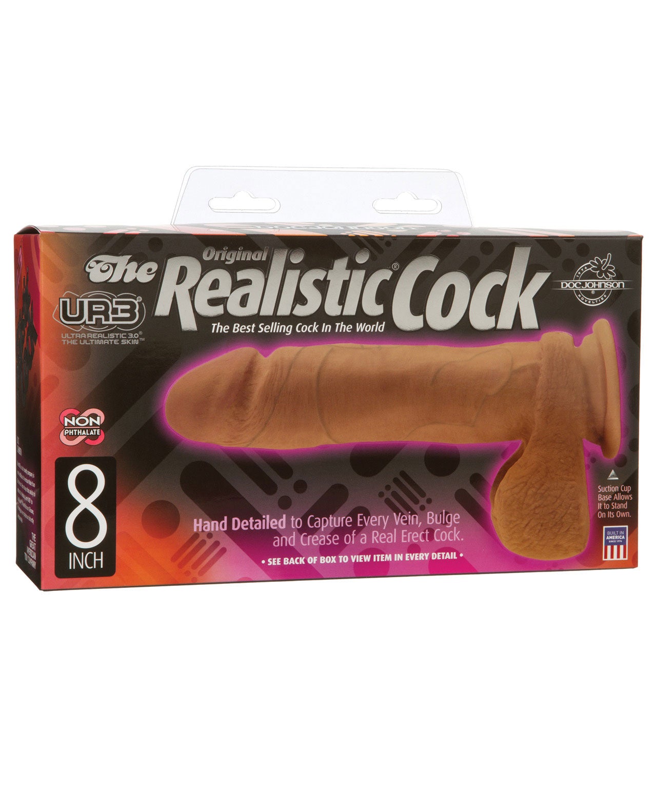 Realistic 8" ULTRASKYN Cock w/Balls - Tan