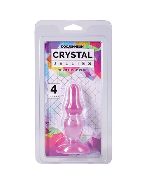 Crystal Jellies Novice 4" Pop Plug - Purple