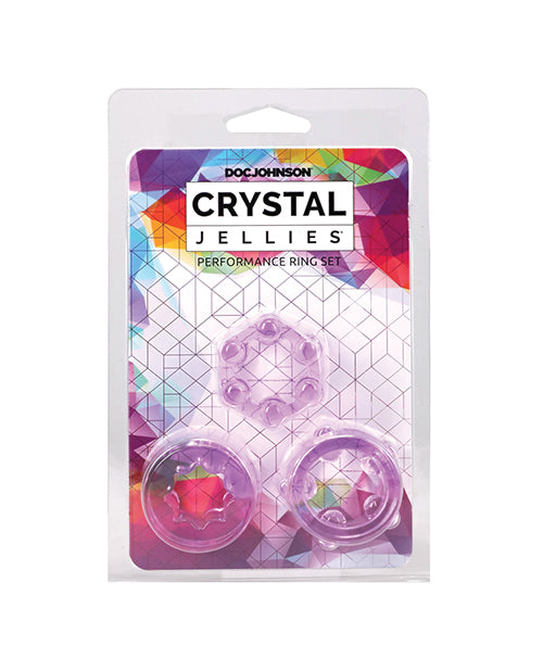 Crystal Jellies Performance Ring Set - Pink