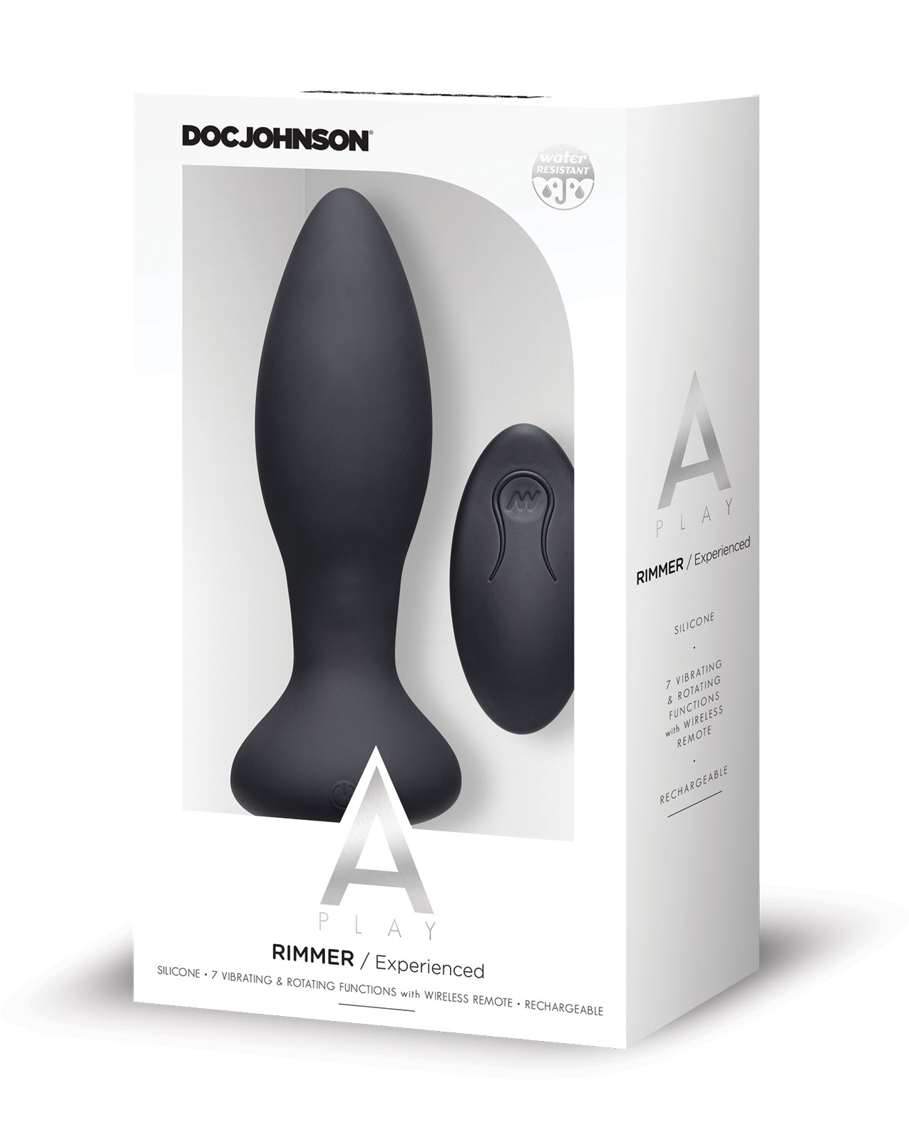 A Play Rimmer Experienced Rechargeable Silicone Anal Plug w/Remote