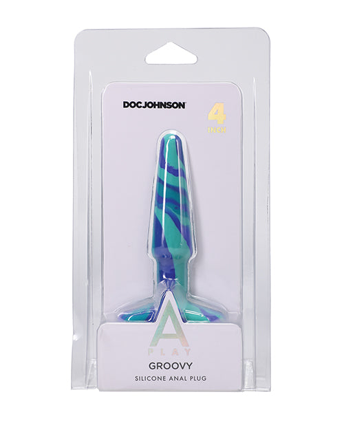A Play 4" Groovy Silicone Anal Plug