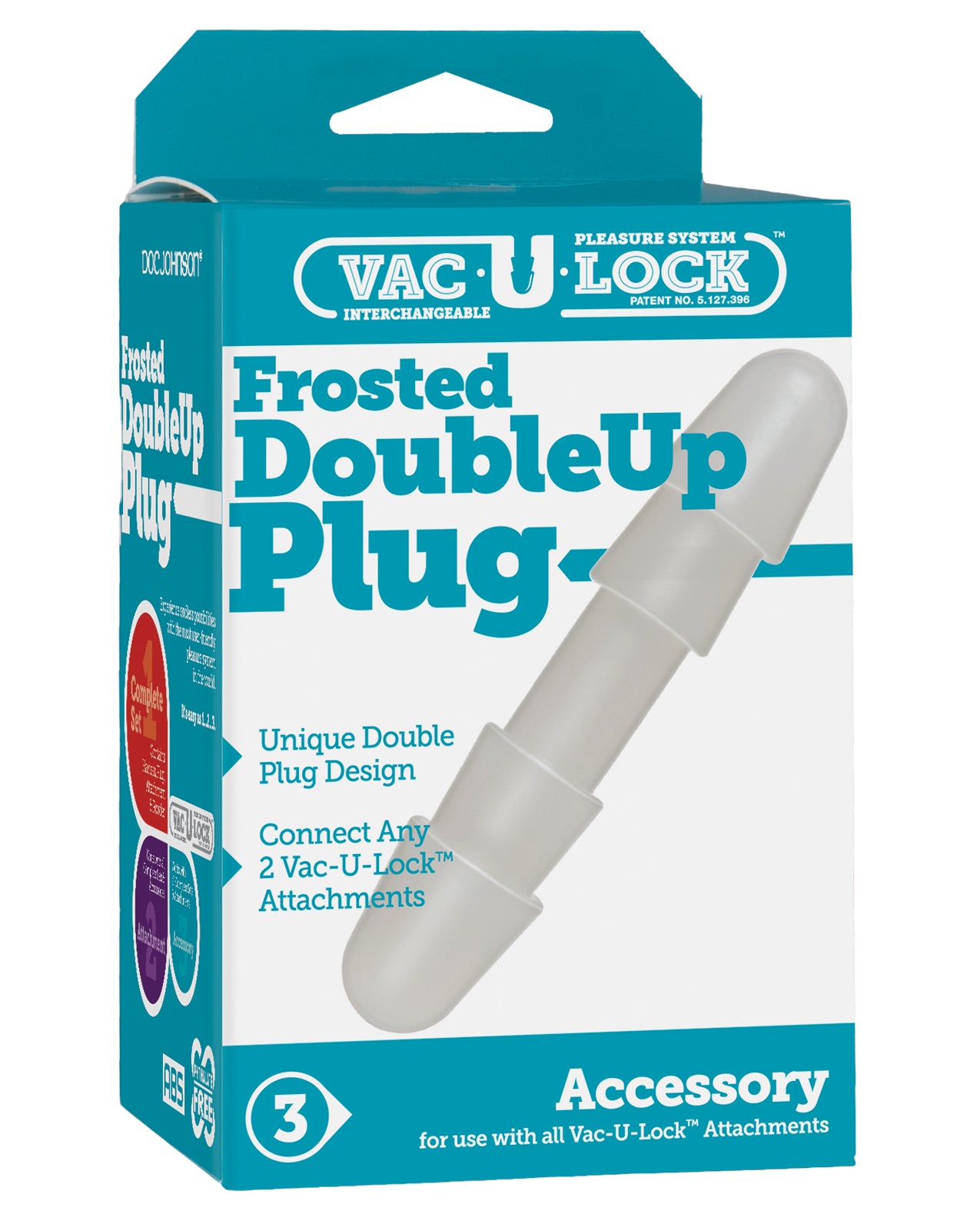 Vac-U-Lock Double Up Plug - Frosted
