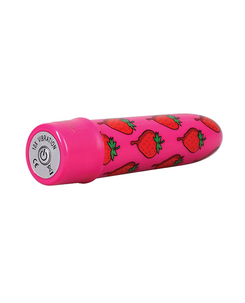 GoodHead Buzz Buddies 5" Multi-Speed Vibe - Strawberries