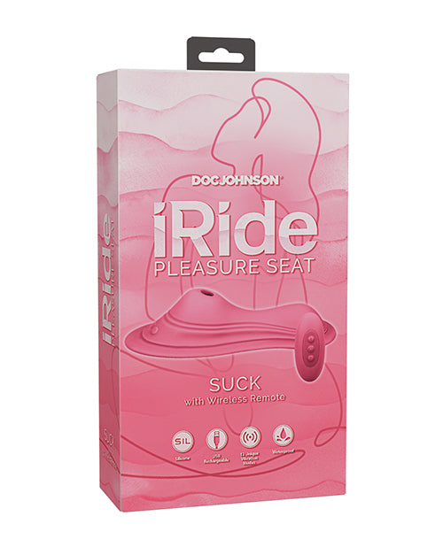 iRide Pleasure Seat Suck Stimulator Rechargeable w/Wireless Remote