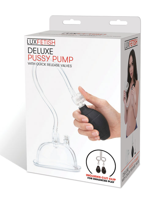 Lux Fetish Deluxe Pussy Pump w/Quick Release Valves