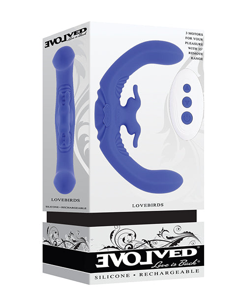 Evolved Evolved Lovebirds Curved Dual-Ended Rabbit Vibe w/Remote Control