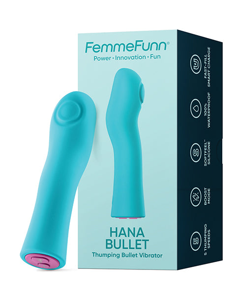 Femme Funn Hana Fingerlike Thumping Bullet - Turquoise