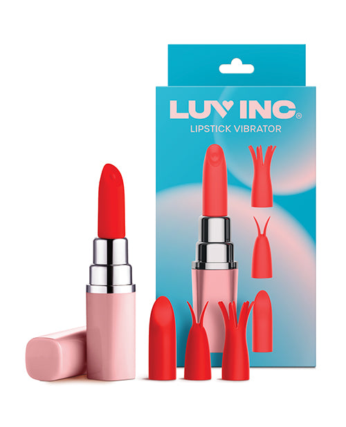 Luv Inc. Lipstick Vibrator w/4 Heads