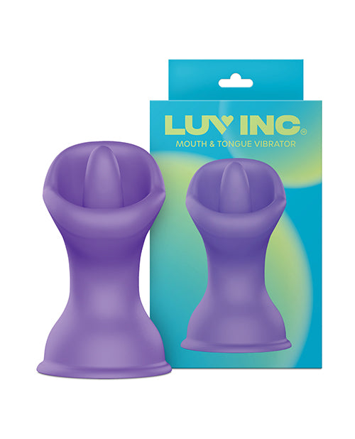 Luv Inc. Mouth &amp; Tongue Suction Cup Vibrator - Purple