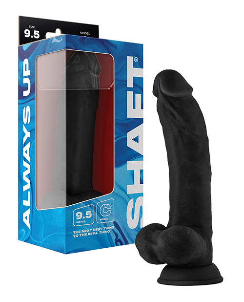 Shaft Shaft Model C Flexskin Liquid Silicone 9.5" Curved Dong w/Balls