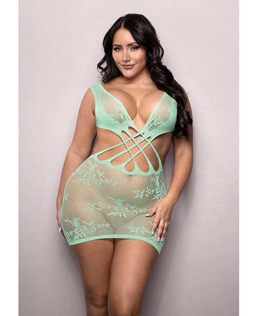 Vixen by Fantasy Lingerie Vixen Yours Truly Strappy Floral Knit Crossover Dress - Image 2