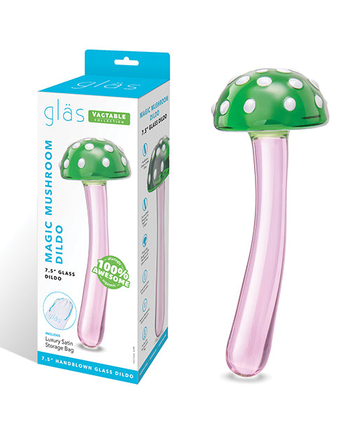 Glas 7.5&quot; Magic Mushroom Dildo