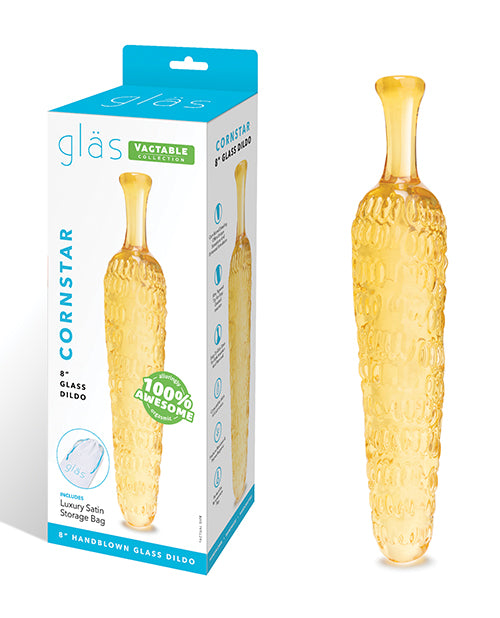 Glas 8&quot; Dildo Cornstar