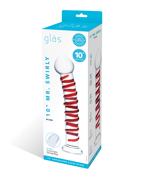 Glas 10" Mr. Swirly Dildo