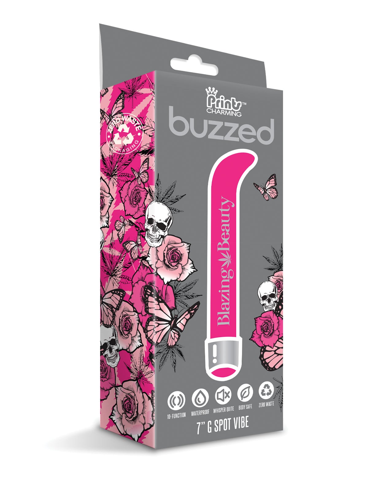 Buzzed 7&quot; G-Spot Vibe - Blazing Beauty Pink
