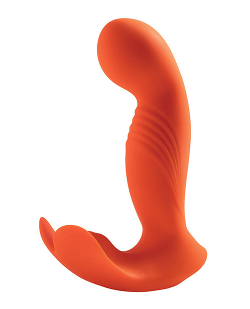 Crave 3 G-Spot Vibrator with Rotating Massage Head &amp; Clit Tickler - Orange