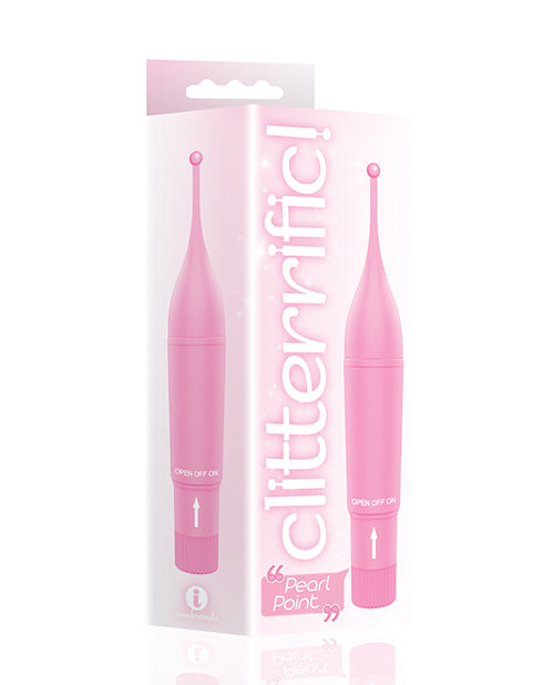 The 9’s Clitterific! Pearl Point Clitoral Stimulator - Pink