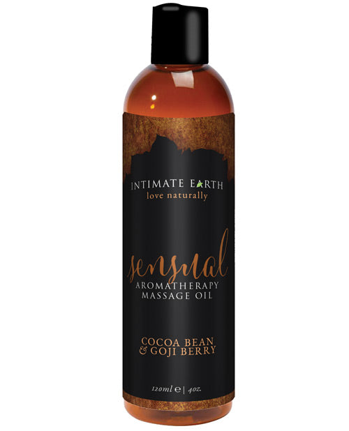Intimate Earth Sensual Massage Oil - 120 ml Cocoa Bean &amp; Goji Berry