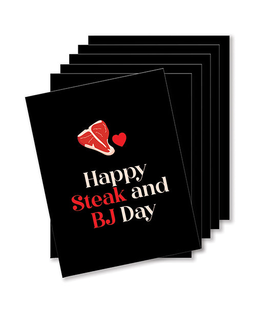 Happy Steak And BJ Day Naughty Greeting Card