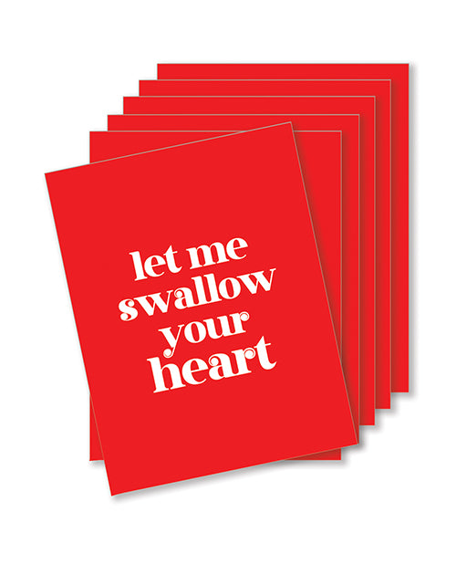 Swallow Your Heart Naughty Greeting Card