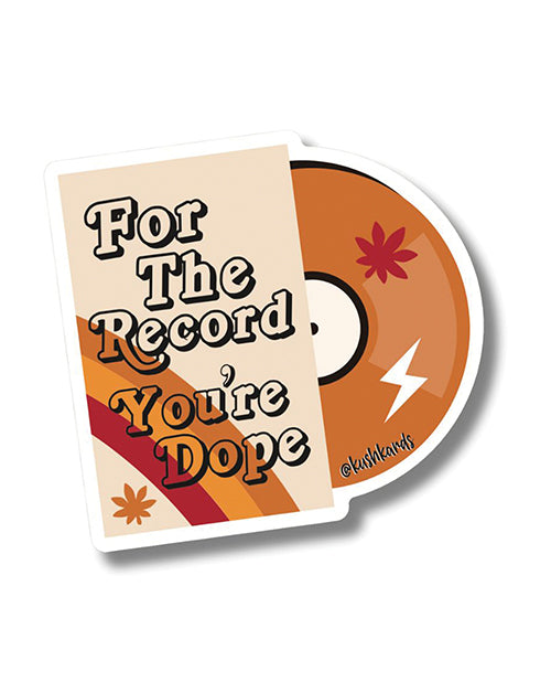 For the Record Sticker