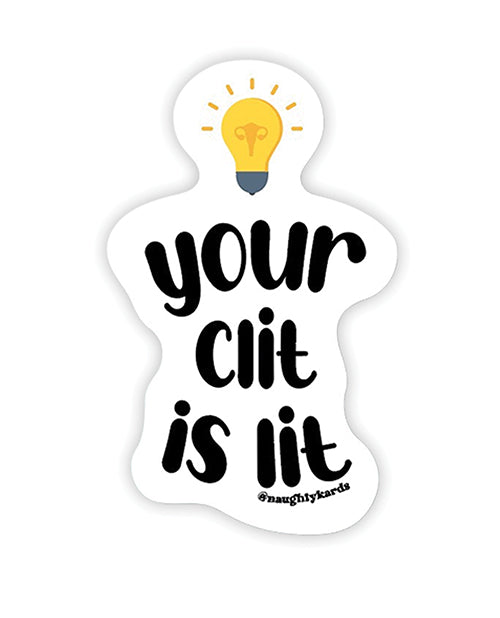 Lit Clit Naughty Sticker