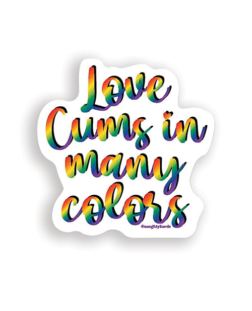 Love Cums Naughty Sticker