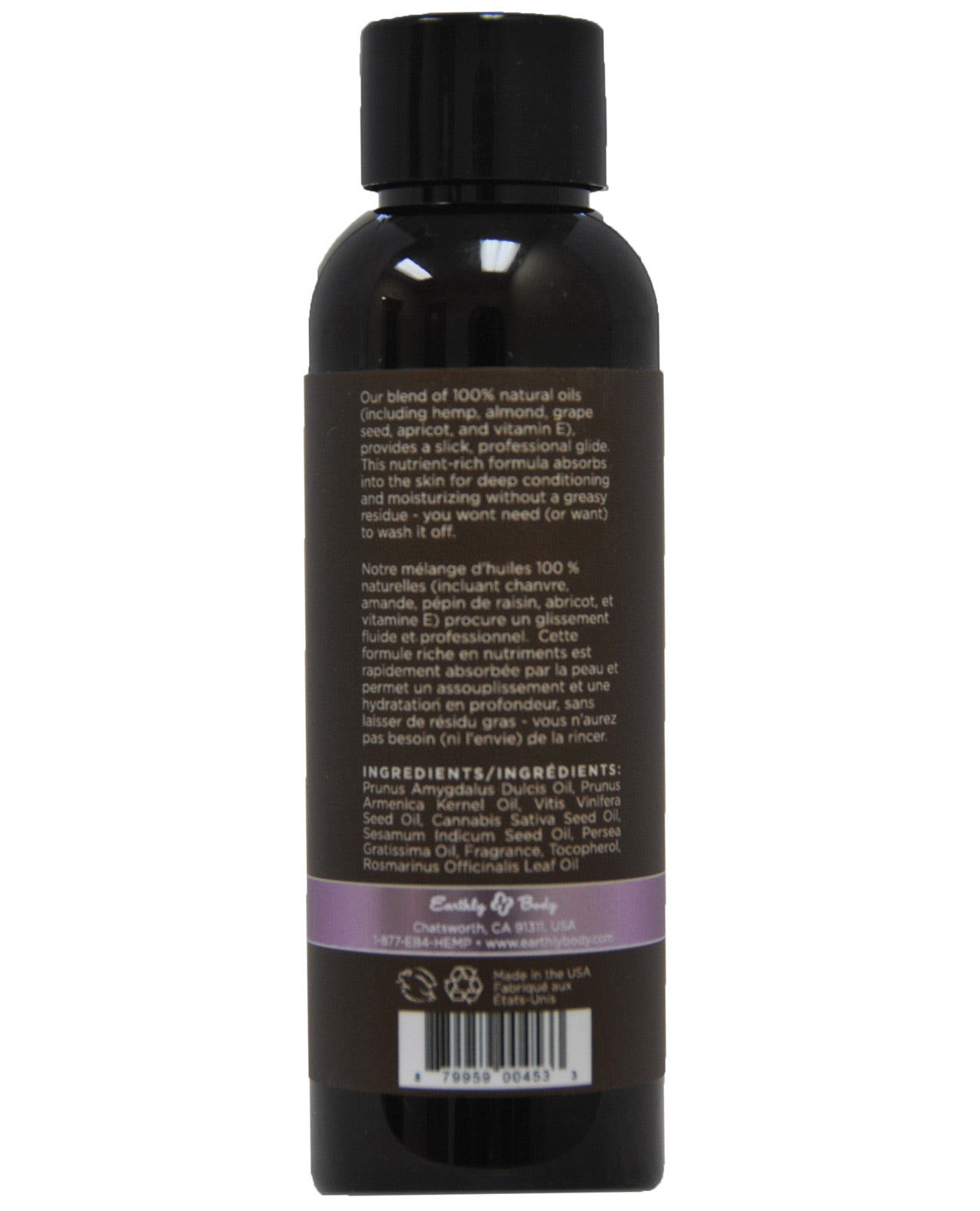 Earthly Body Massage & Body Oil - 2 oz Lavender