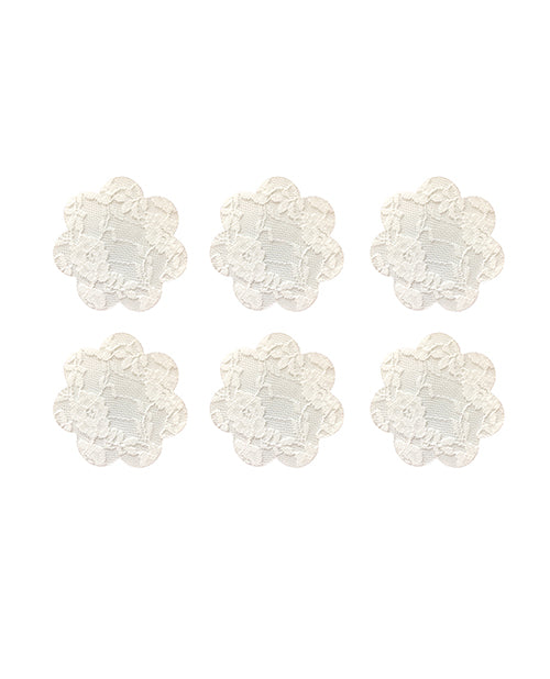 Neva Nude Lace Back To Basics Petal Small Body Stickers Pack of 6 - White O/S