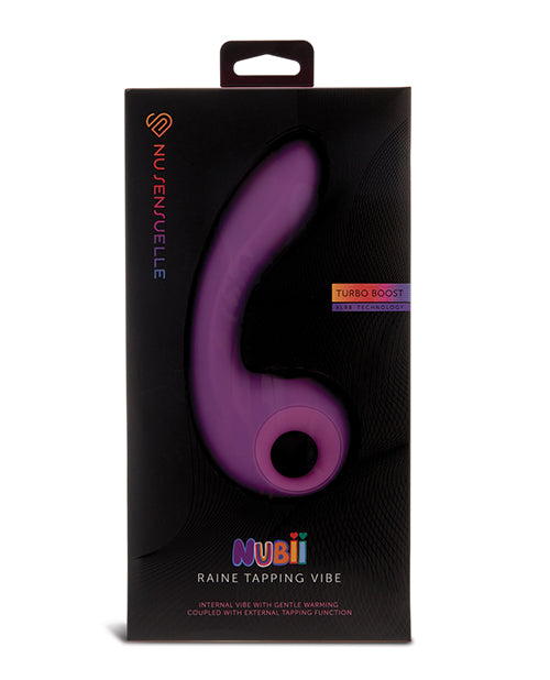 Nu Sensuelle Raine Nubii Tapping Vibe w/Turbo Boost &amp; Warming - Purple