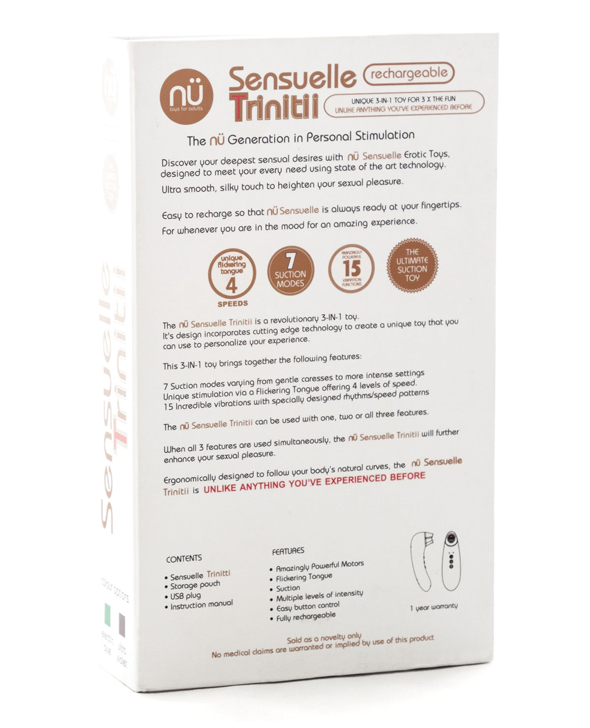 Nu Sensuelle Trinitii Tongue Vibe - Ultra Violet