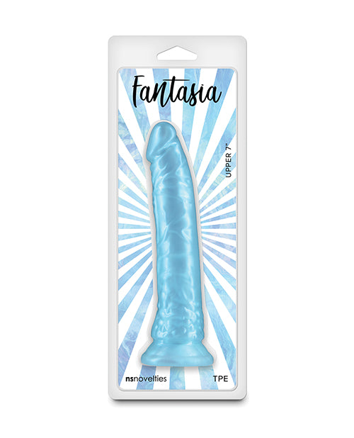 Fantasia Upper 7&quot; Dildo - Turquoise