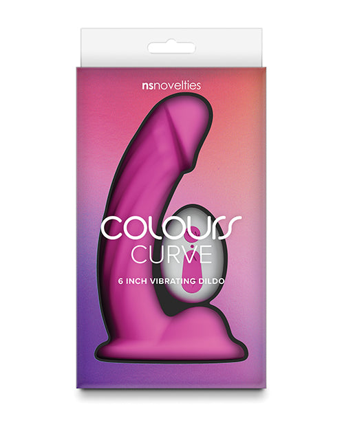 Colours Curve Vibrating 6&quot; Dildo - Pink