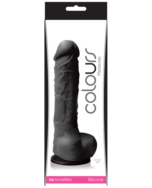 Colours Pleasures 5&quot; Dildo w/Suction Cup - Black