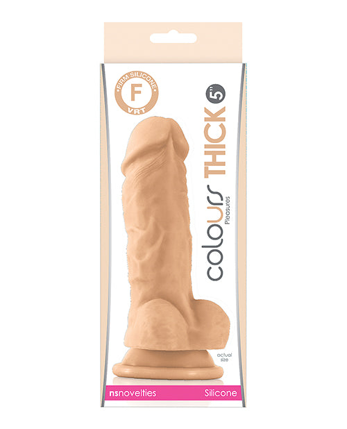 Colours Pleasures Thick 5&quot; Dildo - White
