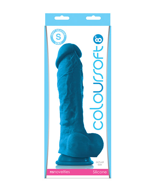 ColourSoft 8&quot; Soft Dildo - Blue
